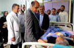 عیادت و دلجویی استاندار گیلان از مجروحین حمله رژیم صهیونیستی آستانه اشرفیه