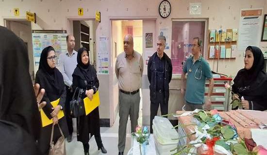 معاون بهداشتی دانشگاه در بخش‌های اطفال و زایمان بیمارستان انزلی حضور یافت