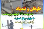 خسارت ۲۰ میلیارد ریالی طوفان و تند باد به شبكه های توزیع برق استان گیلان