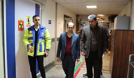 بازدید معاون درمان دانشگاه علوم پزشکی از مراکز آموزشی و درمانی شهر رشت در چهارشنبه آخر سال