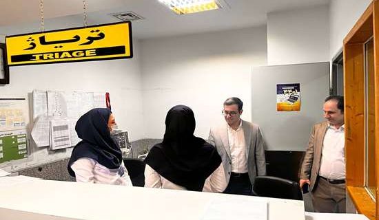بازدید معاون توسعه مدیریت، منابع و برنامه‌ریزی دانشگاه از بیمارستان شهید حسین پور لنگرود