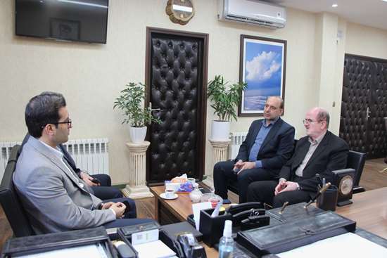 دیدار دکتر لاهوتی نماینده مردم لنگرود در مجلس شورای اسلامی با دکتر گل شکن