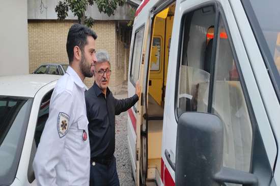 بازدید دکتر آشوبی رئیس دانشگاه علوم پزشکی گیلان از مراکز جامع سلامت و اورژانس لولمان و کوچصفهان