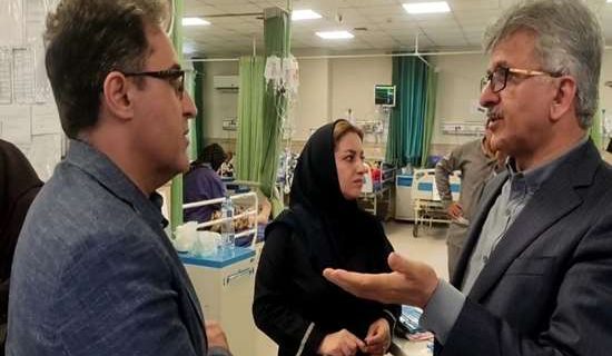 رئیس دانشگاه علوم پزشکی گیلان از بخش اورژانس مرکز آموزشی درمانی رازی بازدید کرد