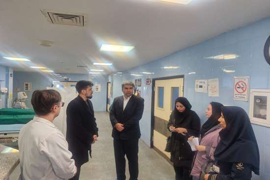 بازدید دکتر علاسوند مدیر درمان دانشگاه علوم پزشکی گیلان از بیمارستان امام رضا (ع) شفت