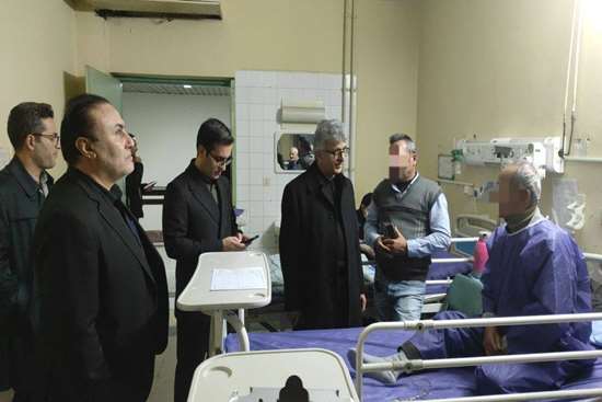بازدید سرزده دکتر آشوبی رئیس دانشگاه علوم پزشکی گیلان از مرکز آموزشی درمانی امیرالمومنین (ع) رشت
