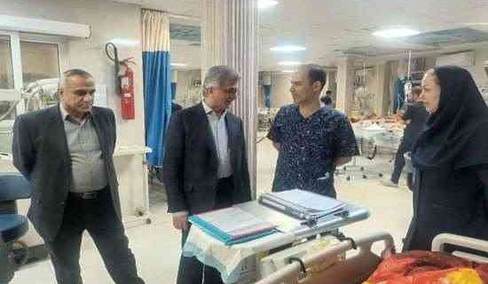 بازدید رئیس دانشگاه علوم پزشکی گیلان از مرکز آموزشی درمانی پورسینا رشت