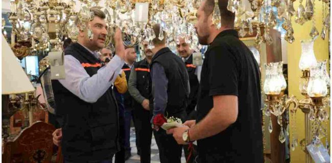 بازدید میدانی از فروشگاه‌های لوستر و دیگر اصناف استان گیلان