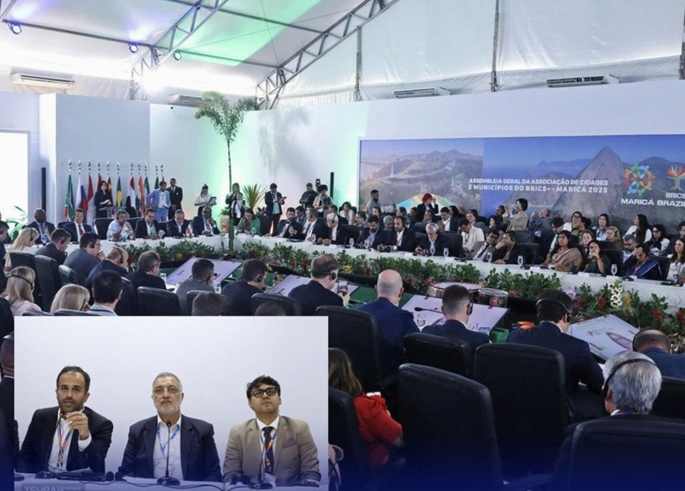 حضور شهردار رشت و شهردار تهران در نشست اقتصادی بریکس برزیل