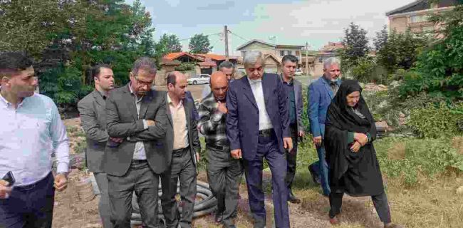 بازدید میدانی فرماندار رشت از روستاهای بخش مرکزی