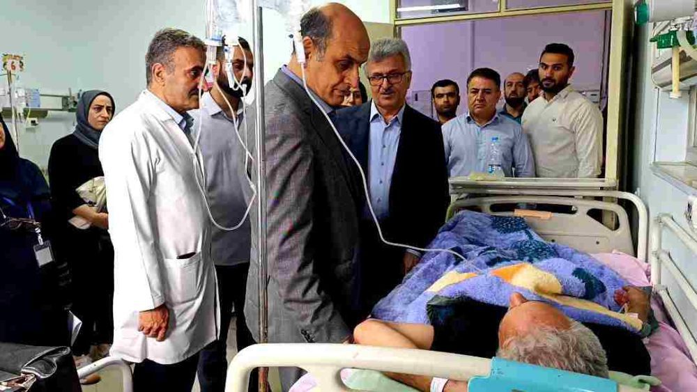 عیادت و دلجویی استاندار گیلان از مجروحین حمله رژیم صهیونیستی آستانه اشرفیه