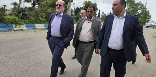 بازدید میدانی مهندس لاهوتی و دکتر گلشن و  مهندس ذاکری از پروژه‌ فضای سبز بلوار چمخاله به لنگرود