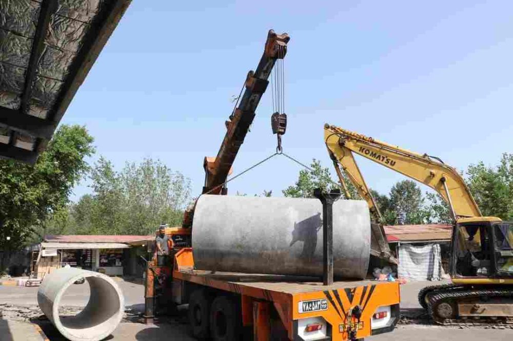 آغاز پروژه جمع آوری آب های سطحی گلستان ۳۵ تا ورودی نخجیرکلایه