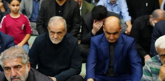 حضور رئیس‌جمهور و استاندار گیلان در مراسم گرامیداشت شهدای گیلانی جنگ تحمیلی ۱۲ روزه 