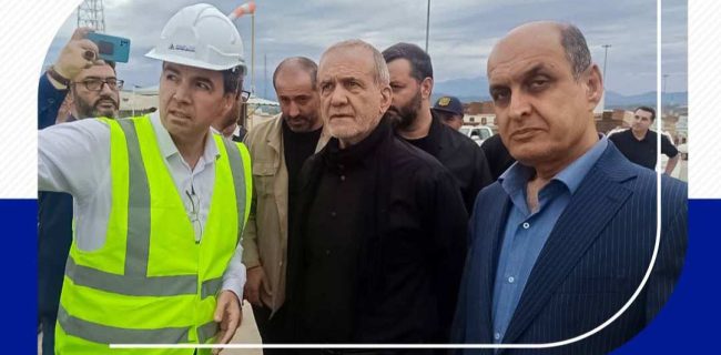 بازدید رییس جمهور از بندر تجاری آستارا 