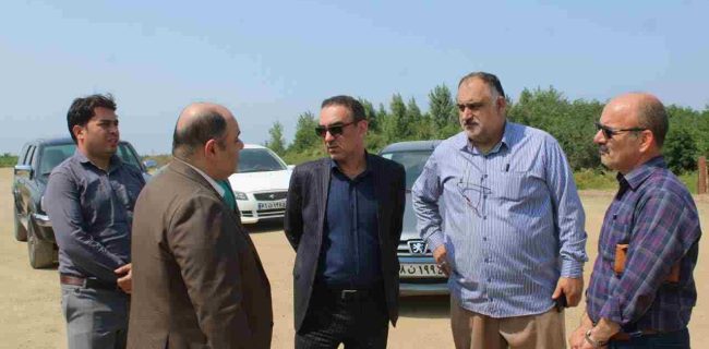 بازدید میدانی ایرج شاهی فرماندار شهرستان رضوانشهر از پروژه‌های عمرانی شهرداری