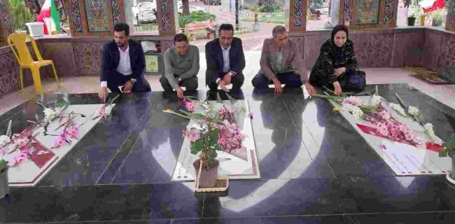 گرامیداشت هفته دفاع مقدس در بیمارستان پروفسور پیروز لاهیجان