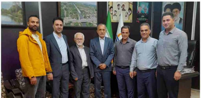 دیدار رئیس مجمع خیرین مدرسه ساز استان گیلان با شهردار چاف و چمخاله