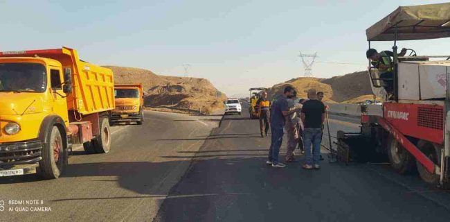 آغاز عملیات بهسازی و روکش آسفالت آزادراه رشت-قزوین