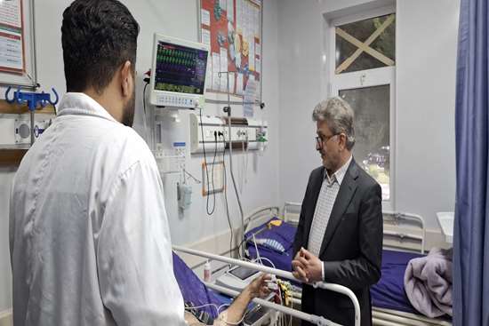 دکتر آشوبی از بیمارستان شهدای رضوانشهر بازدید کرد