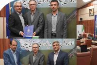 مراسم تکریم و معارفه روئسای ادارات عملیات دریایی و توسعه منابع اداره کل بنادر گیلان